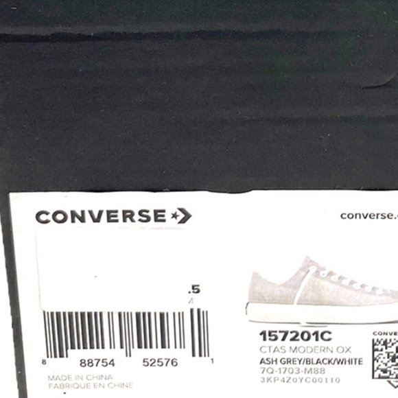Converse Ctas Modern OX Women's Shoes Gray Mesh Canvas Low Top Sneakers 157201C - Picture 2 of 10